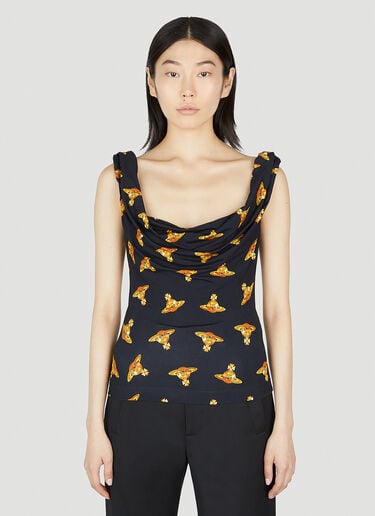 Vivienne Westwood Hebo Vest Top Black vvw0252008