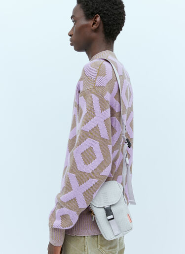 Acne Studios Logo Patch Crossbody Bag Dark Grey acn0152070