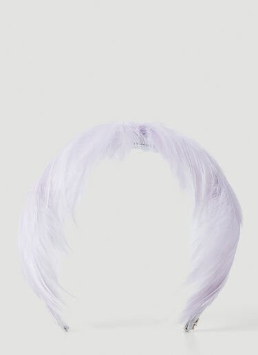 Flapper Francia Feather Headband Purple fla0248010