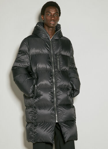 Moncler + Rick Owens Gimp Long Down Coat Black mcs0355005