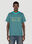Martine Rose Striped Logo T-Shirt Green mtr0152010