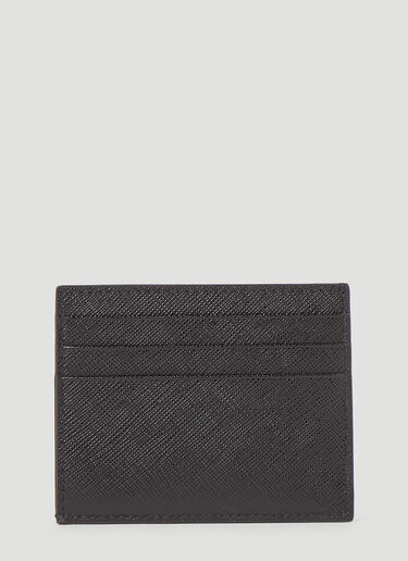 Prada Saffiano Leather Card Holder Black pra0145036