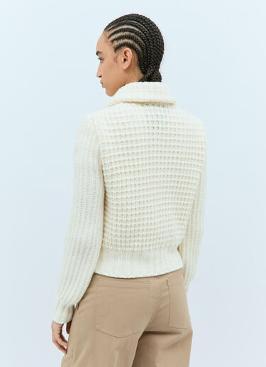Moncler 패디드 집업 가디건 크림 mon0258028