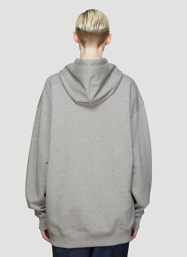 Acne Studios Hooded Oversized Face Patch Sweatshirt Grey acn0336001