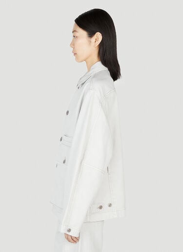 Lemaire Boxy Denim Jacket White lem0352002