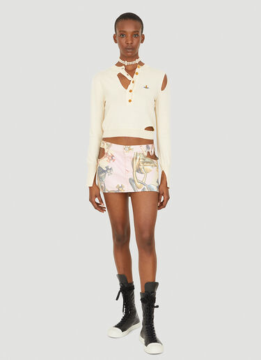 Vivienne Westwood Cut Out Mini Skirt Pink vvw0252015