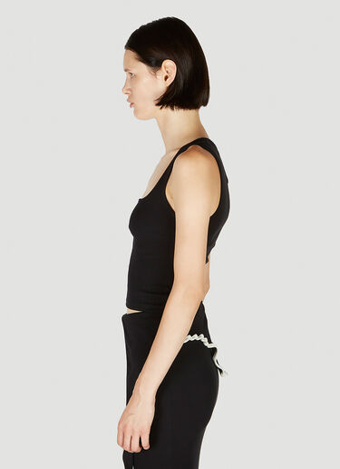 Otto Ribbed Tank Top Ottolinger Otto Ribbed Tank Top Black ott0251004