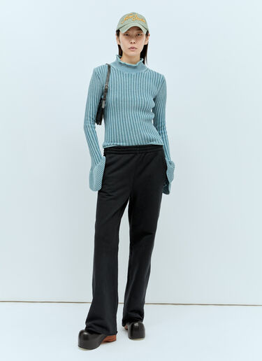 Acne Studios Ruffled Sleeves Sweater Blue acn0256016