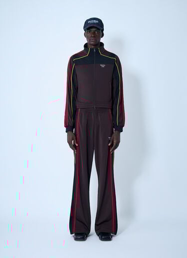 Logo Motif Shrunken Track Jacket Martine Rose Logo Motif Shrunken Track Jacket Brown mtr0162007