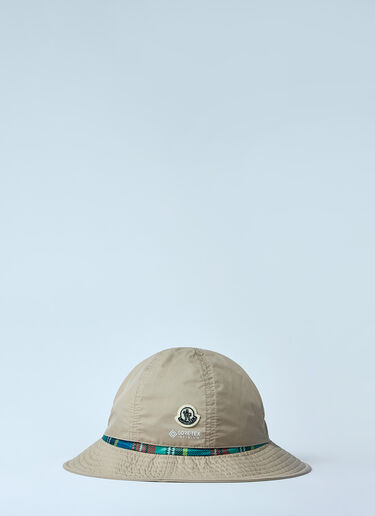 Moncler x FRGMT Hiroshi Fujiwara Logo Motif Bucket Hat Beige mfr0160063