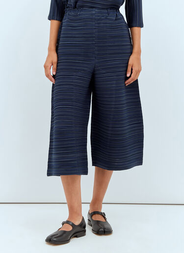 Pleats Please Issey Miyake Sheer Bounce 阔腿裤 蓝色 plp0257022
