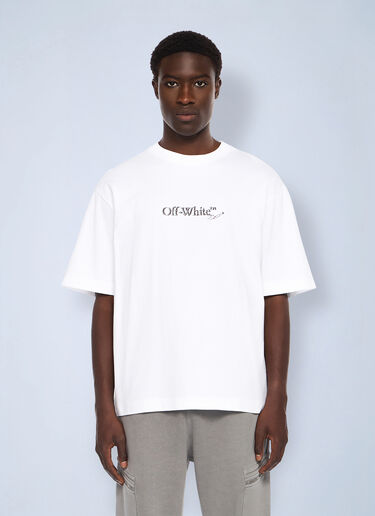 Off-White Scribble Arrow Skate Logo T-Shirt White ofw0162026