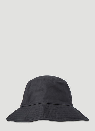 Acne Studios Logo Embroidery Bucket Hat Black acn0148052