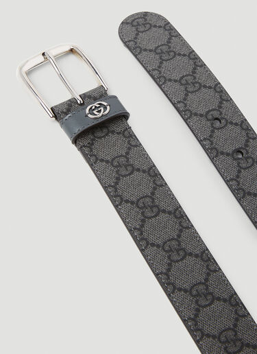 Gucci 互扣式 G 腰带 灰色 guc0153087