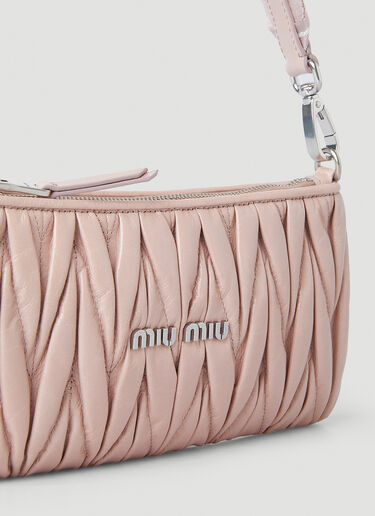 Miu Miu Shine Matelassé Shoulder Bag Pink miu0248016