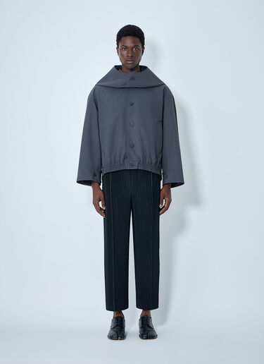 Homme Plissé Issey Miyake Structured Oversized Jacket Black hmp0164004