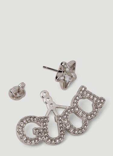 Gucci 스크립트 이어링 실버 guc0251226