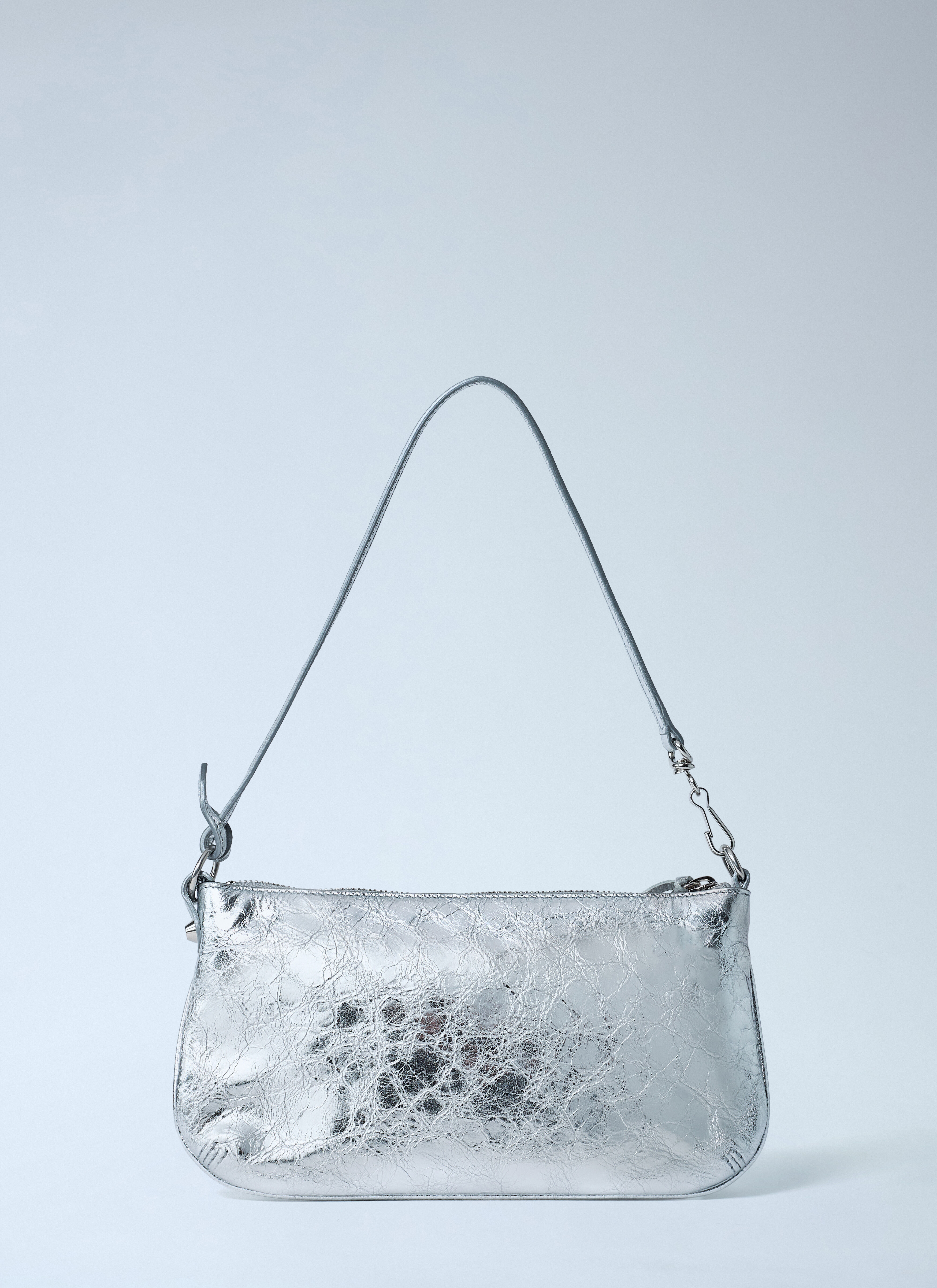 Balenciaga Women's' Le City Pouch Shoulder Bag in Silver | LN-CC®