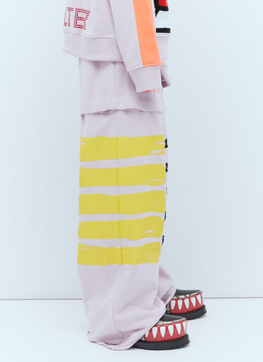 Adjustable Length Track Pants Walter Van Beirendonck Adjustable Length Track Pants Lilac wlt0154013