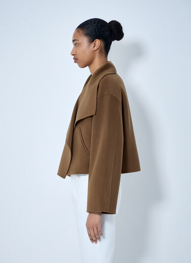 Oversized Wool-Blend Jacket TOTEME Oversized Wool-Blend Jacket Brown tot0264016
