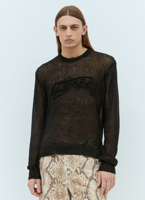 Stüssy Loose Knit Sweater Black sts0152057