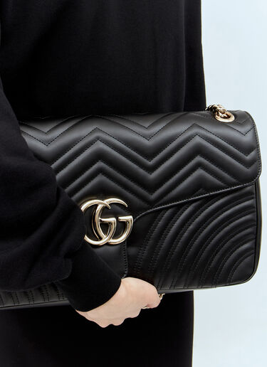 Gucci GG Marmont Medium Shoulder Bag Black guc0257147
