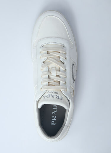 Prada Leather Low-Top Sneakers White pra0160015