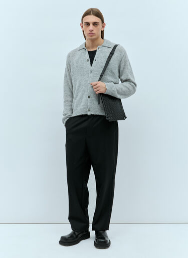Bottega Veneta 小号扁平 loop 斜挎包  黑色 bov0155027