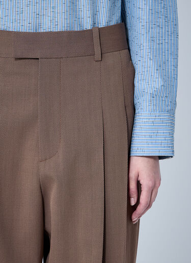 Bottega Veneta Tailored Wool Pants Brown bov0260003