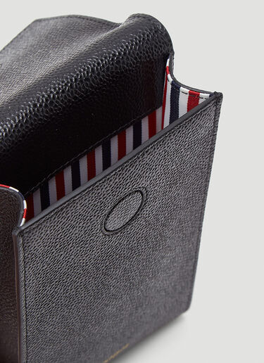 Three Striped Phone Pouch Thom Browne Three Striped Phone Pouch Black thb0143011