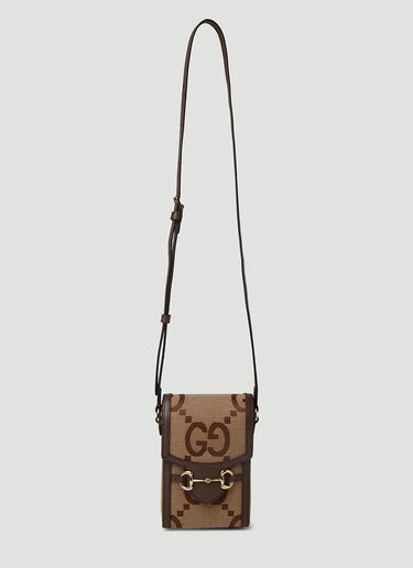 Gucci Jumbo GG Mini Phone Holder Camel guc0152165