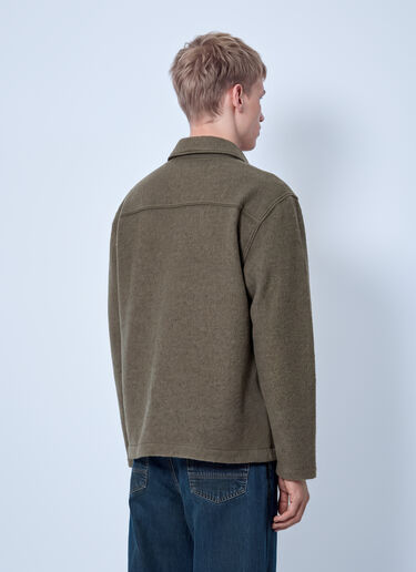 LN-CC® - Stone Island: Wool Shirt Jacket - Brown Stone Island Wool Shirt Jacket Brown sto0165099