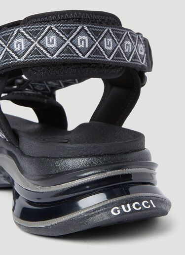 Gucci Square G Run 凉鞋 黑色 guc0153067