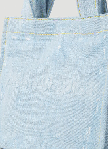 Acne Studios 로고 쇼퍼 미니 토트백 블루 acn0352002