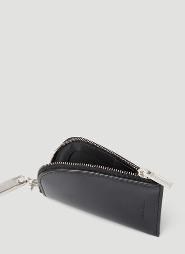 Rick Owens Keyring Leather Wallet Black ric0153036
