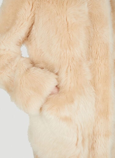 Helmut Lang Shearling Coat Beige hlm0251003