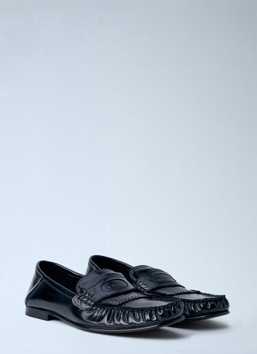 Marni Leather Penny Loafers Black mni0164007