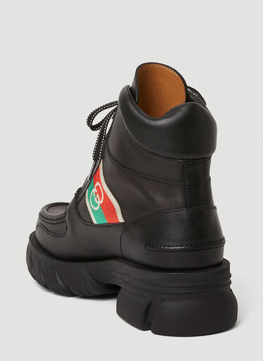 Gucci Lace-Up Boots Black guc0145064