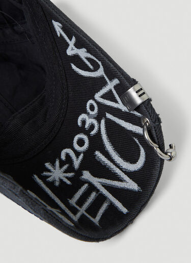 Balenciaga Destroy Piercing Hat  Black bal0145101