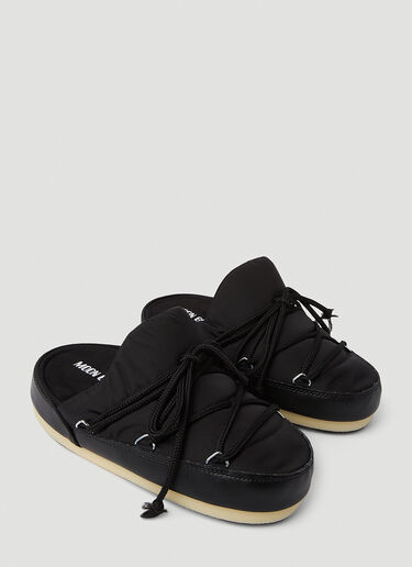 Lace Up Mules Moon Boot Lace Up Mules Black mnb0350007