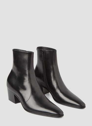 Saint Laurent Vassili Ankle Boots Black sla0246088