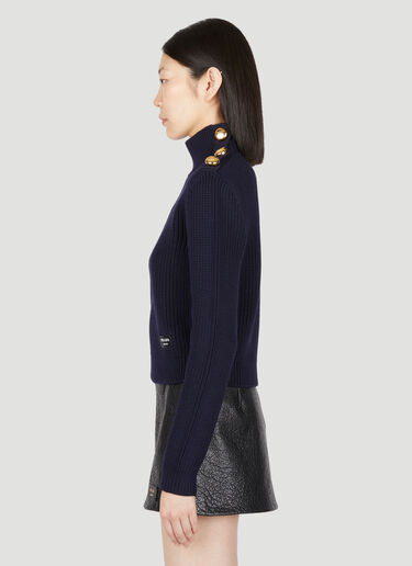 Prada 针织 Polo 领运动衫 蓝色 pra0254014