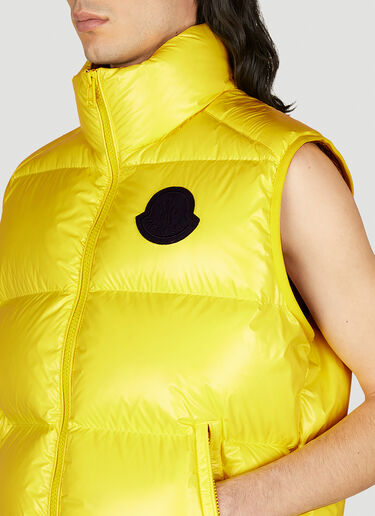 Moncler Sumido Down Vest Jacket Yellow mon0154020