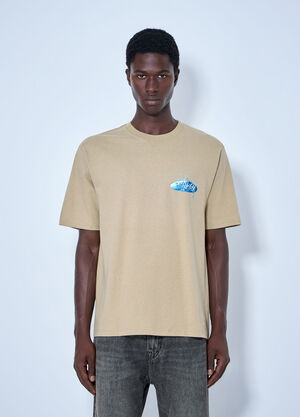 Stüssy Wave Oval T-Shirt Beige sts0164028