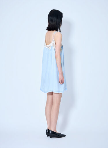 LN-CC® - Maison Margiela: Taped Slip Mini Dress - Light Blue Maison Margiela Taped Slip Mini Dress Light Blue mla0264052