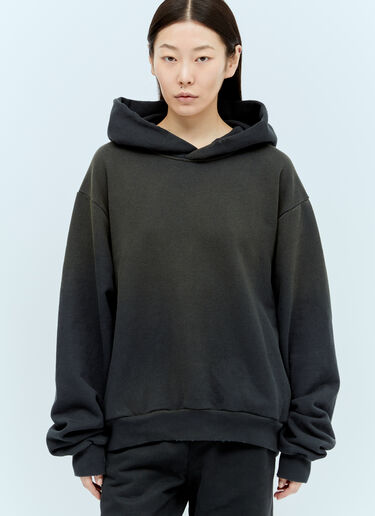 Acne Studios 徽标印花连帽运动衫 黑色 acn0255014