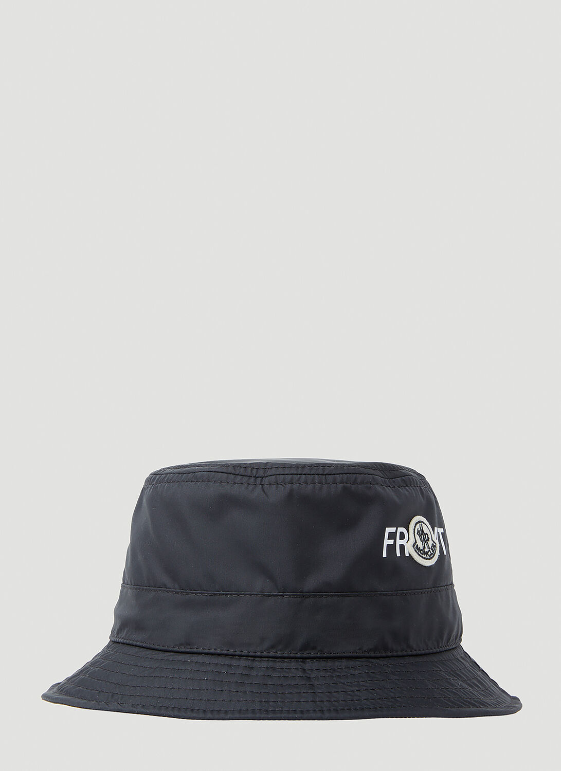 Shop Moncler Genius Logo Bucket Hat In Black