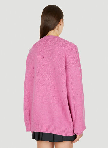 Raf Simons Graphic Print Sweater Pink raf0250015