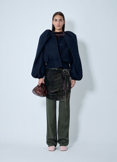 Puff-Sleeve Jacket Dries Van Noten Puff-Sleeve Jacket Navy dvn0262019