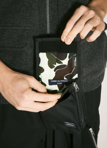 Comme des Garçons Homme Logo Patch Crossbody Bag Black cdh0158004